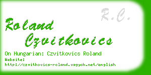 roland czvitkovics business card